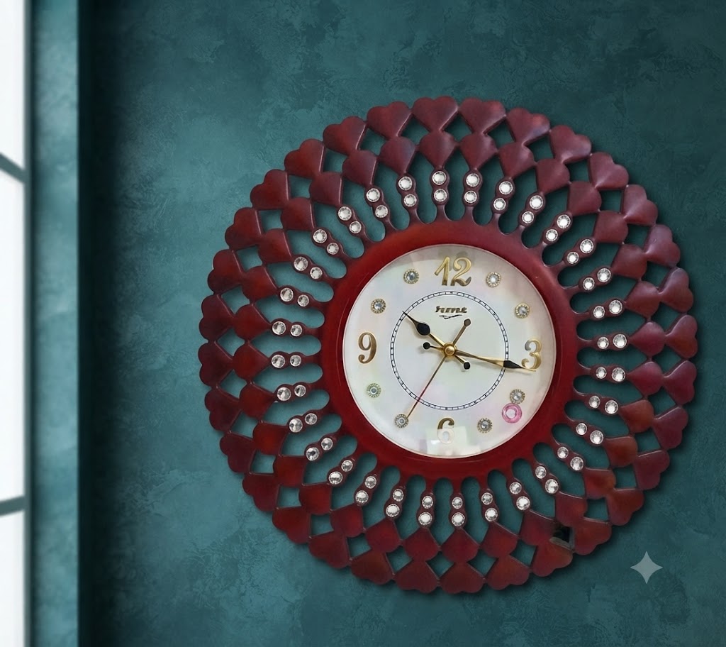 1051 ( Luxury Designer Crystal Wall Clock )