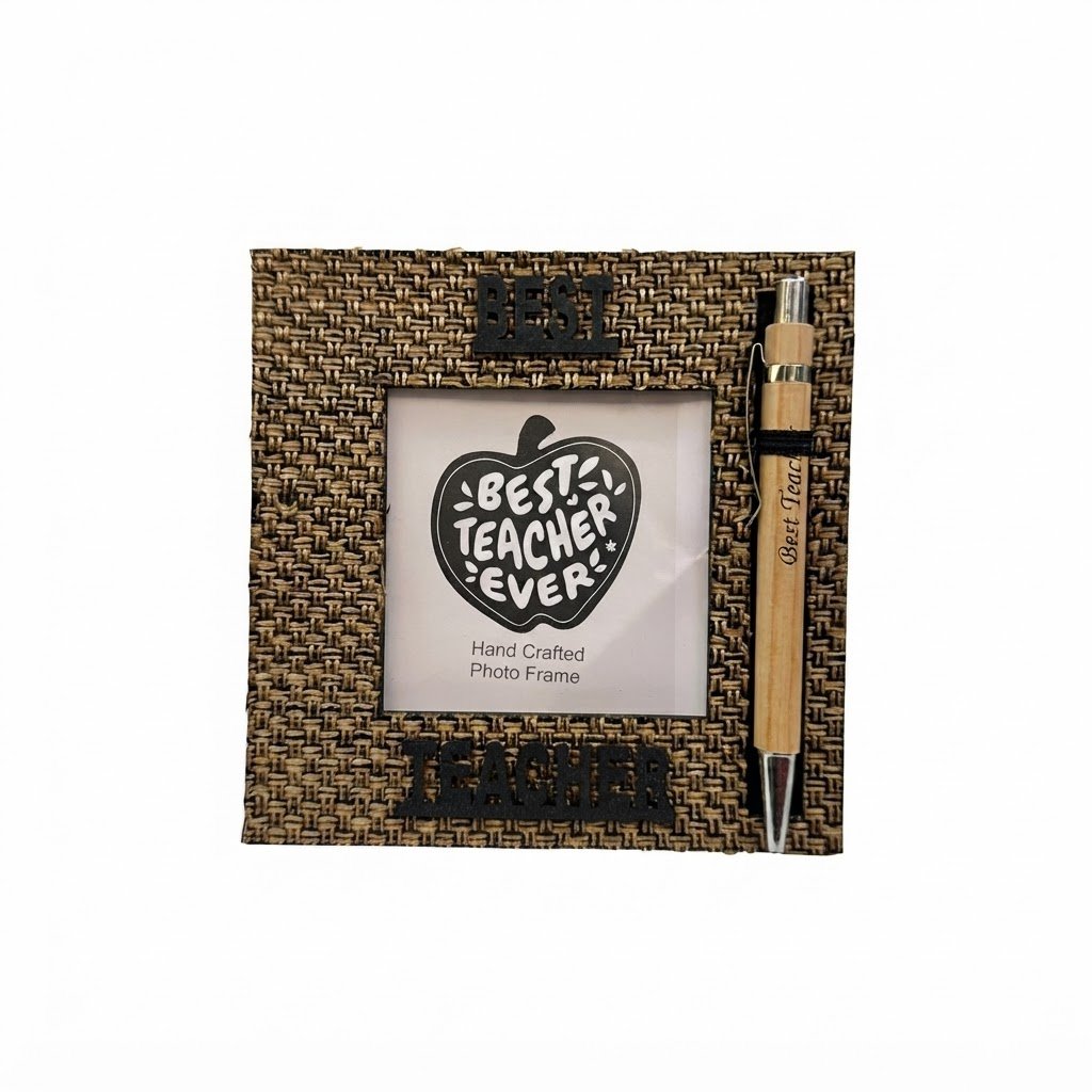 AG ( Best Teacher Handmade Photo Frame with Wooden Pen ) 168Pcs/Ctn - Image 2