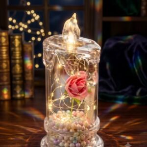 1228 ( Rose Glow LED Decorative Candle Lamp )