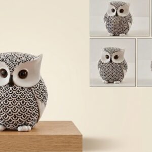 1234 ( Elegant White Owl Resin Showpiece )