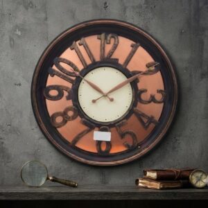 18818 ( Vintage Roman Numeral Round Wall Clock )