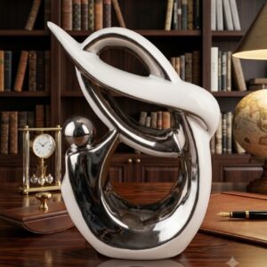 2850 ( Modern Abstract Couple Ceramic Sculpture )