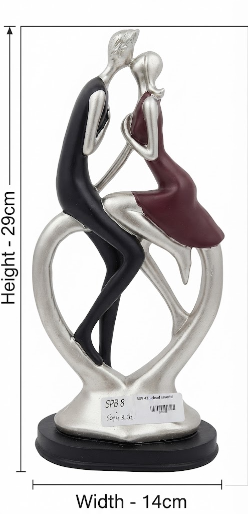 3178 ( Modern Romantic Couple Resin Showpiece ) - Image 2