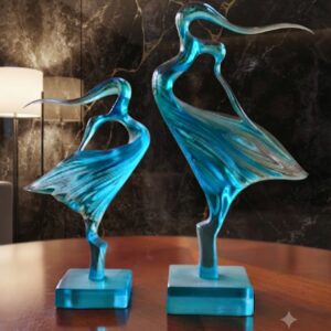 3315 ( Modern Resin Decorative Tabletop Showpieces (Set of 2) )