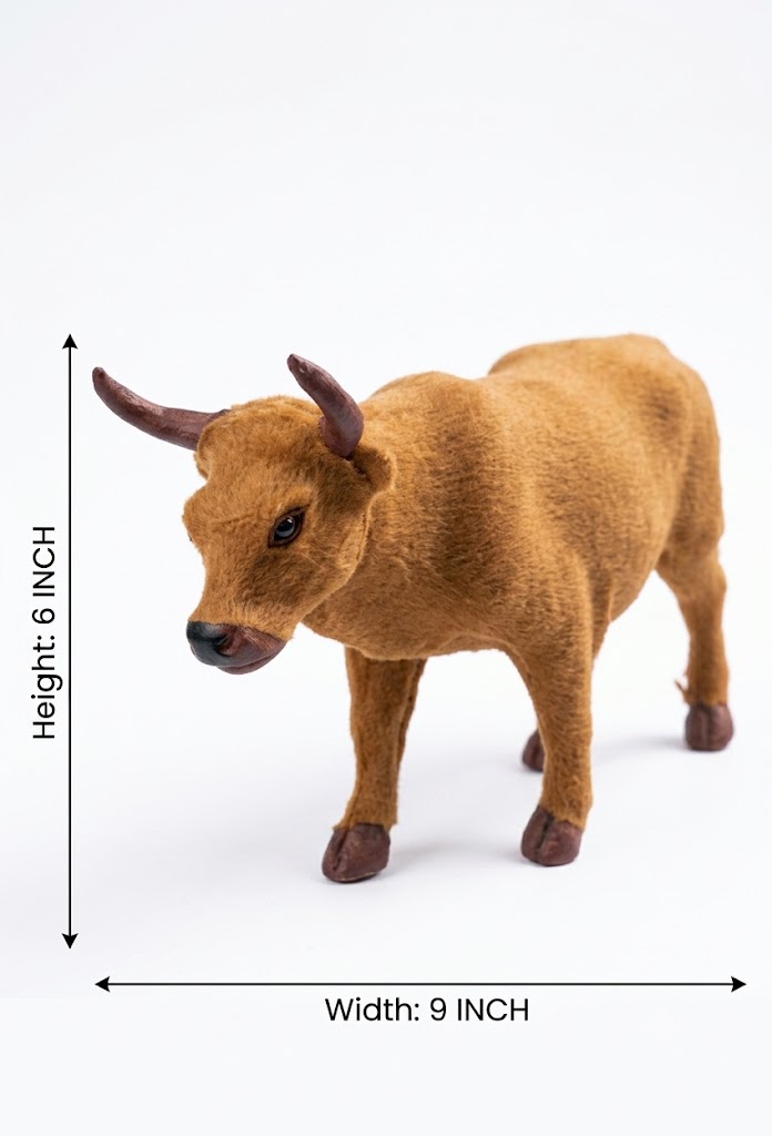 4995 ( Realistic Brown Bull Figurine ) - Image 2
