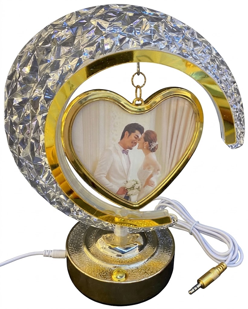 AR2353 ( Luxury Crystal LED Heart Photo Frame Table Lamp ) PcsCtn.48 - Image 2