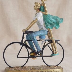 5392 ( Romantic Couple on Bicycle Decorative Figurine )