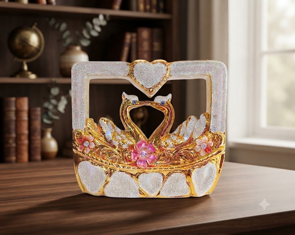5980 ( Luxury Swan Couple Decorative Showpiece )