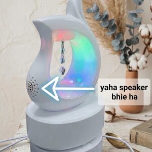 ( 6147 Rainbow Crystal Aroma ) Diffuser with LED Night Light & Bluetooth Speaker