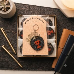 NB ( World’s Best Teacher Gift Set with Trophy Keychain ) 48Pcs/Ctn