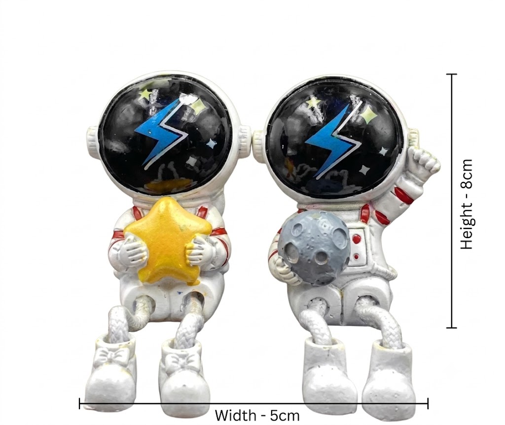 8178 ( Cute Astronaut Hanging Legs Resin Showpiece ) - Image 2