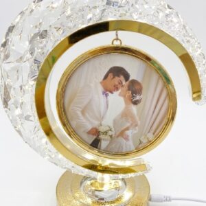 AR2354 ( Luxury Crystal LED Rotating Photo Frame Table Lamp ) PcsCtn.48