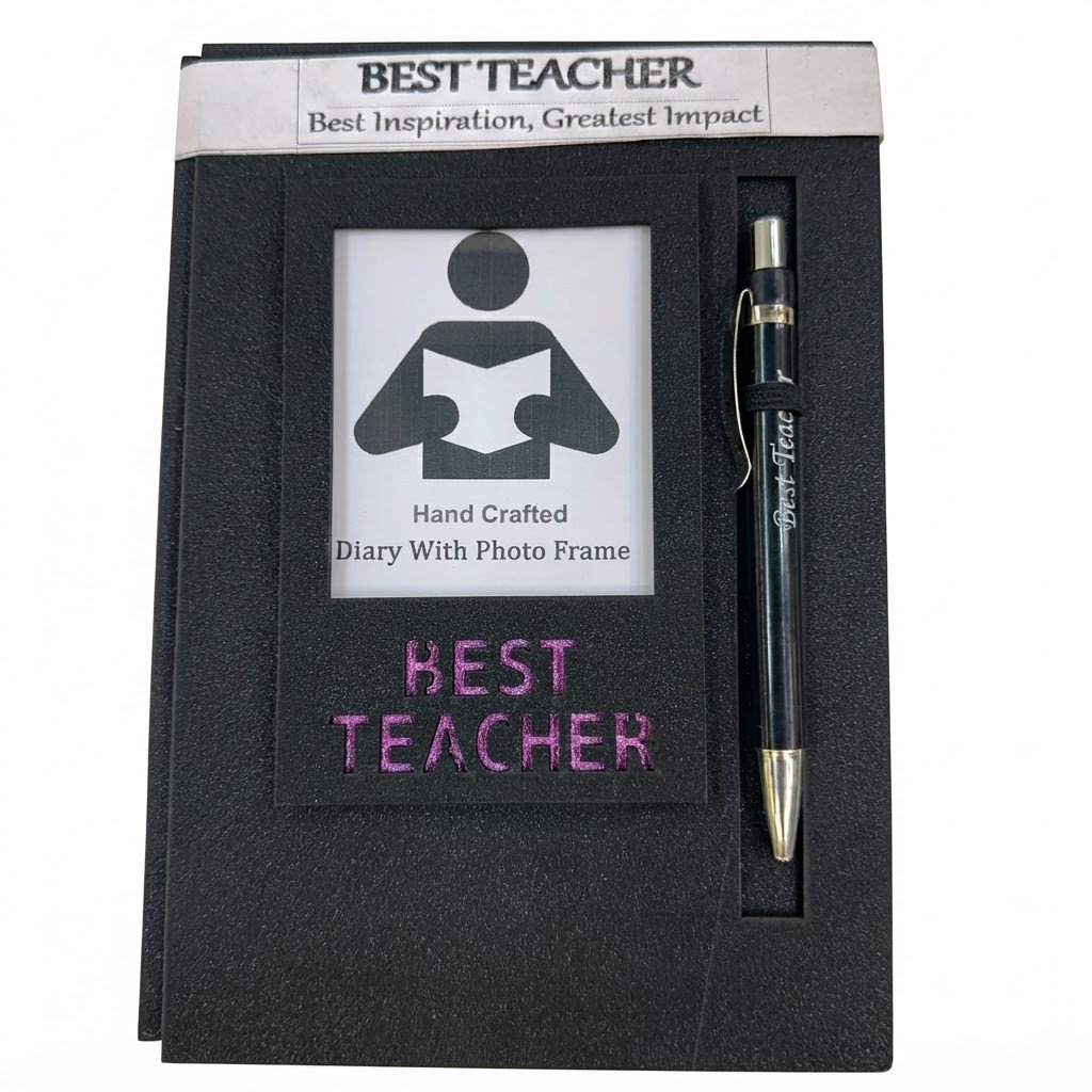 Diary Big ( Best Teacher Handmade Diary with Photo Frame & Premium Pen ) 120Pcs/Ctn - Image 2
