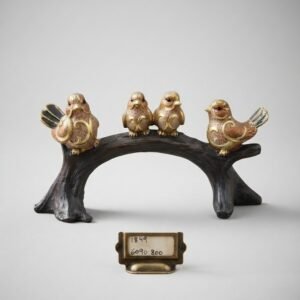 1849 ( Elegant Four Birds on Tree Branch Showpiece )