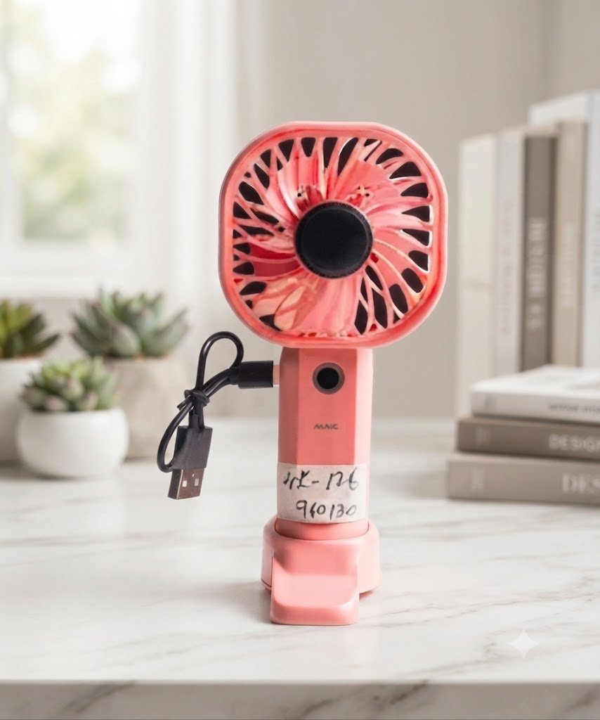 AK-124 ( Portable Rechargeable Mini Handheld Fan )