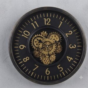 AQ98sw ( Vintage Industrial Gear Wall Clock )