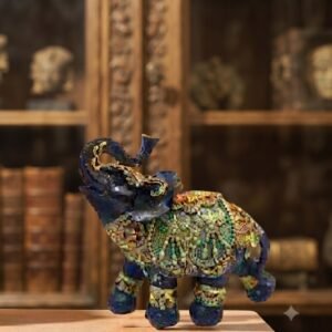 AR1698 ( Royal Embellished Lucky Elephant Showpiece ) (  48PCS CTN  )