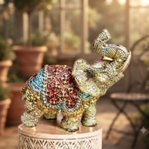 AR1843 ( Royal Decorative Elephant Metal Showpiece ) 60Pcs Ctn