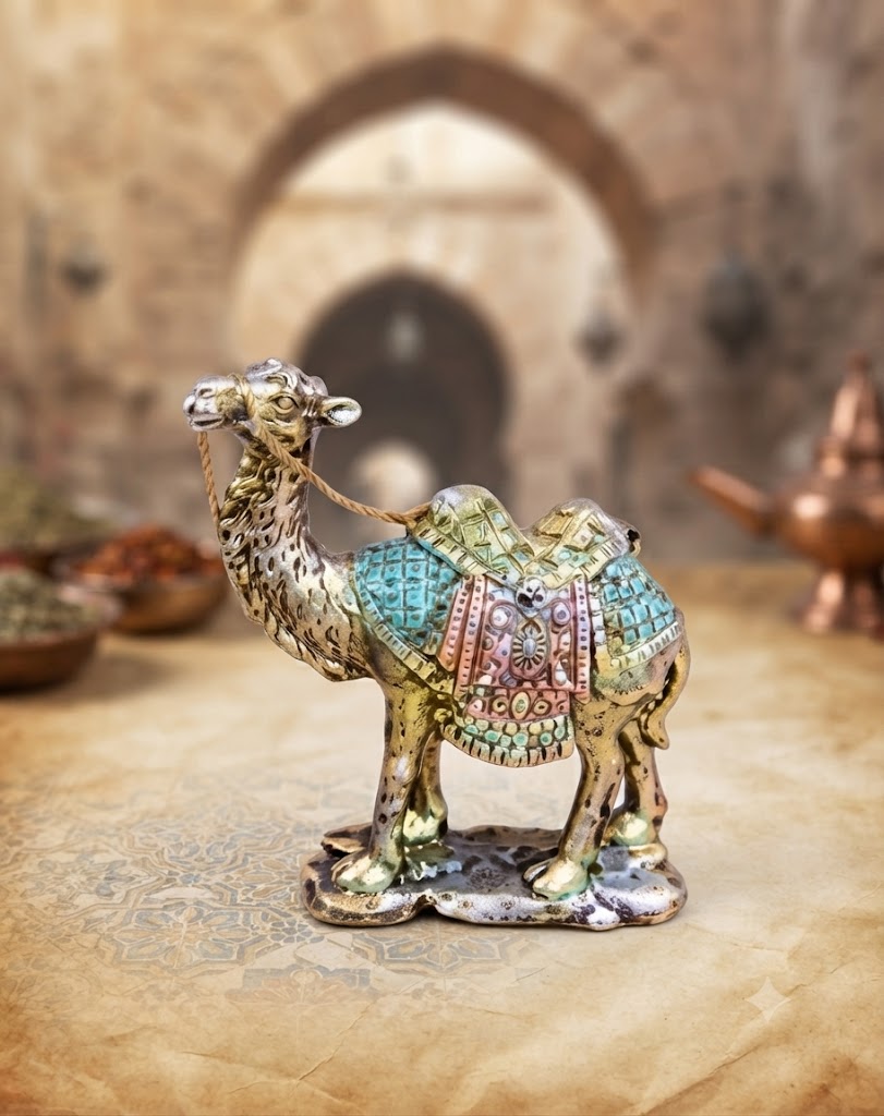 AR1844 ( Royal Decorative Camel Metal Showpiece ) 24PCS CTN