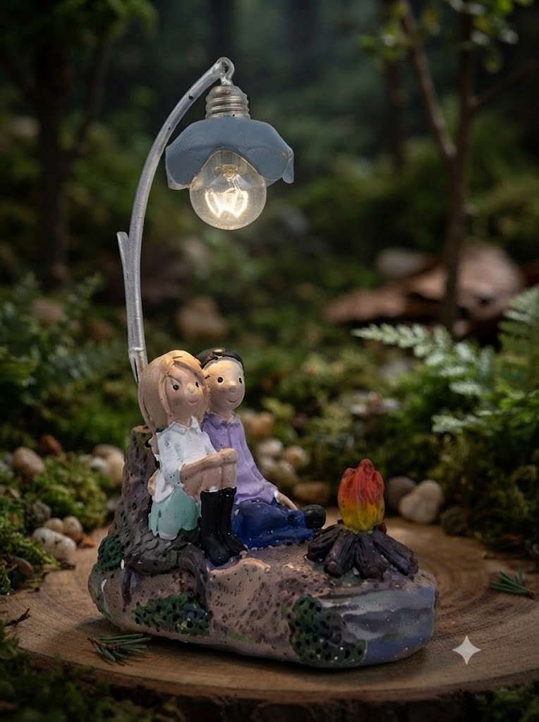 AR2581 ( Romantic Couple Campfire LED Table Lamp ) 60PCS CTN