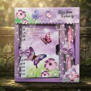 AR8727 ( Butterfly Dream Secret Diary Gift Set with Lock & Pen ) ( 120PCS /CTN )