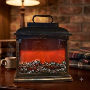AR965 ( Vintage LED Fireplace Lantern Tabletop Decorative Lamp ) 12Pcs Ctn