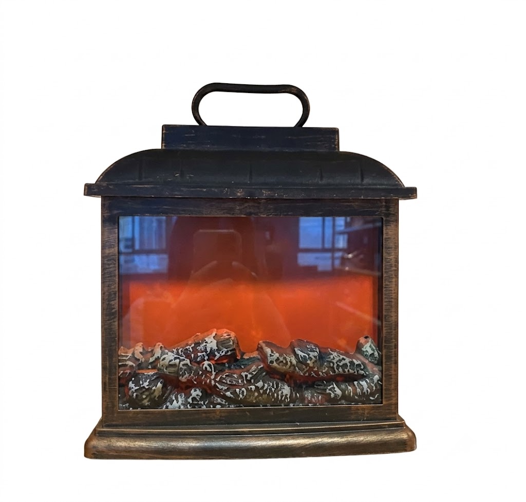 AR965 ( Vintage LED Fireplace Lantern Tabletop Decorative Lamp ) 12Pcs Ctn - Image 2
