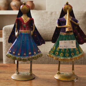 C-66  ( Handcrafted Rajasthani Folk Musician Metal Showpiece Set )