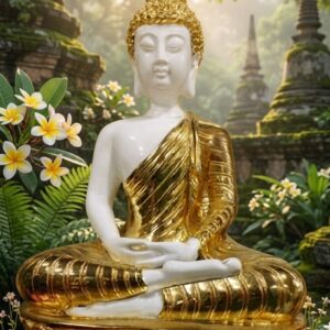 G 104 ( Handcrafted Meditating Buddha Idol )