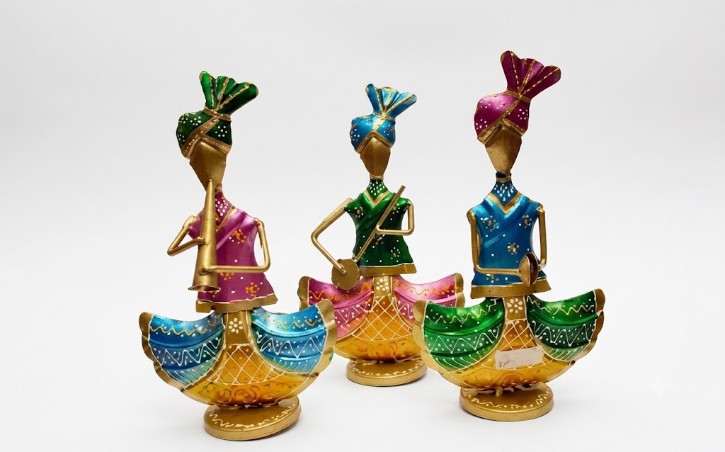 Jp-285 ( Handcrafted Tribal Musical Band Metal Showpiece Set ) - Image 2