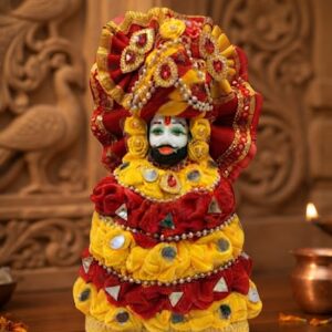 KHATU NO 1 KAPDA ( Handcrafted Khatu Shyam Ji Idol with Designer Dress )
