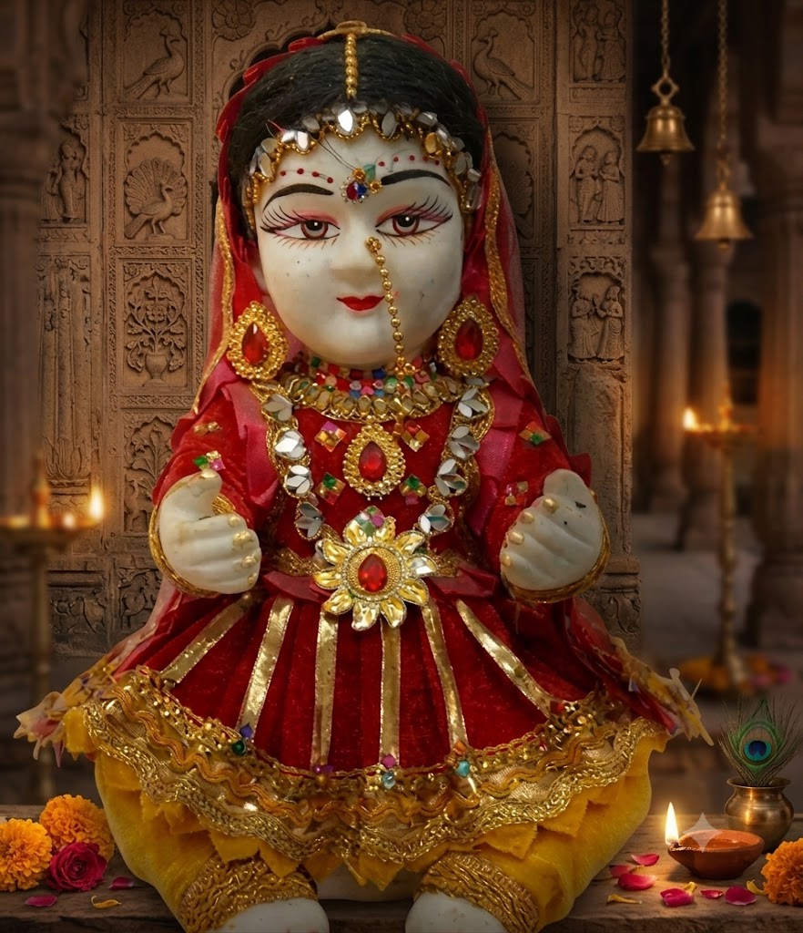 L 9919 ( Handcrafted Laddu Gopal Idol with Designer Traditional Dress )