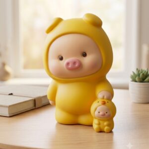 Money Bank  ( Cute Piggy Hood Money Bank Coin Savings Box )