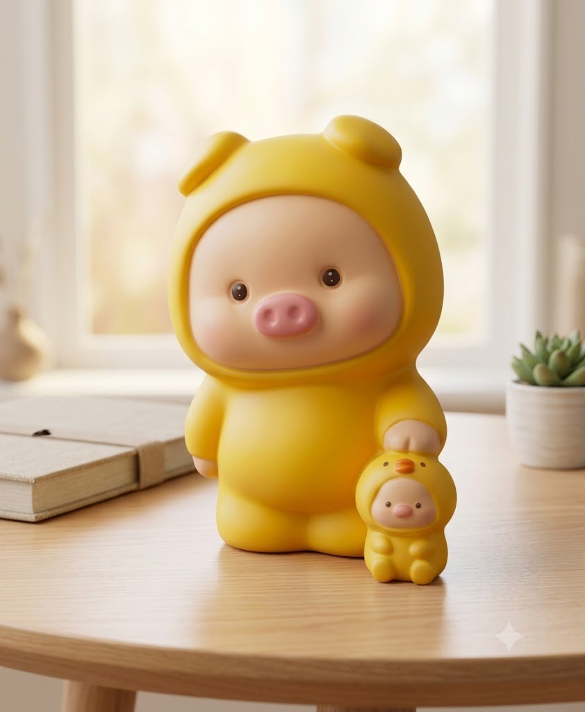 Money Bank ( Cute Piggy Hood Money Bank Coin Savings Box )