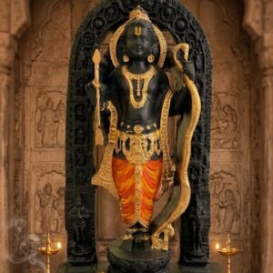 Premium Lord Ram (Ram Lalla) Standing Idol with Bow & Arrow