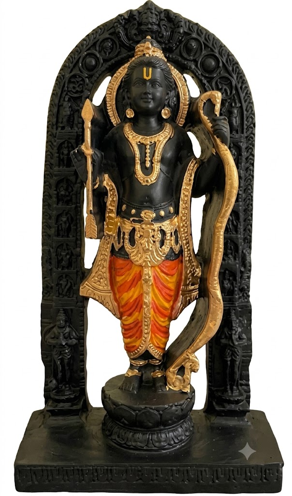 Premium Lord Ram (Ram Lalla) Standing Idol with Bow & Arrow - Image 2