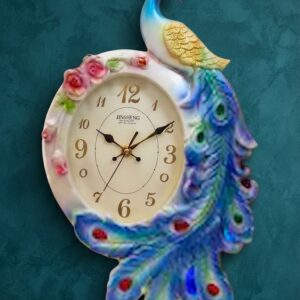 Royal Peacock Designer Table Clock