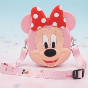 Cute Mouse Princess Silicone Mini Sling Bag for Kids