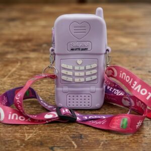 Retro Phone Silicone Crossbody Sling Bag for Kids & Girls