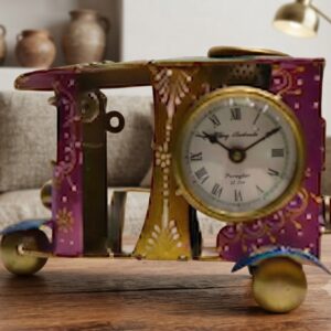 Scooter pen stand  ( Vintage Scooter Metal Pen Stand with Analog Desk Clock )