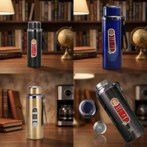 AR1547 ( Premium Stainless Steel Vacuum Flask Bottle with Tea Infuser & Carry Strap (500ml/750ml) ) PcsCtn.50
