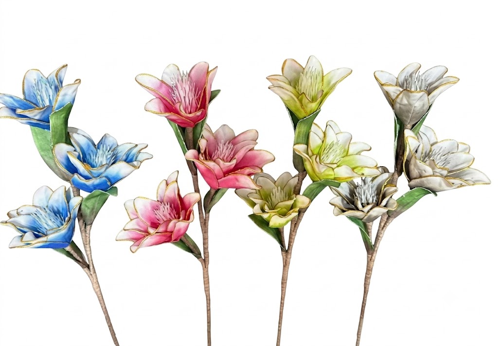 YS1145 ( Premium Enamel Magnolia Artificial Flower Stem ) 160PCS CTN - Image 2