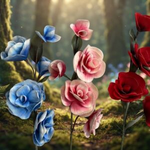 YS1151 ( Premium Velvet Rose Artificial Flower Stem )