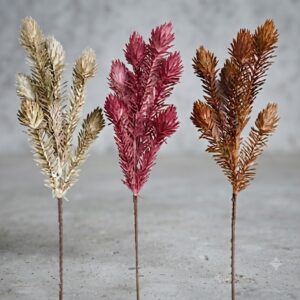 YS1156 ( Premium Frosted Pine Spike Artificial Foliage Stem ) 160PCS CTN