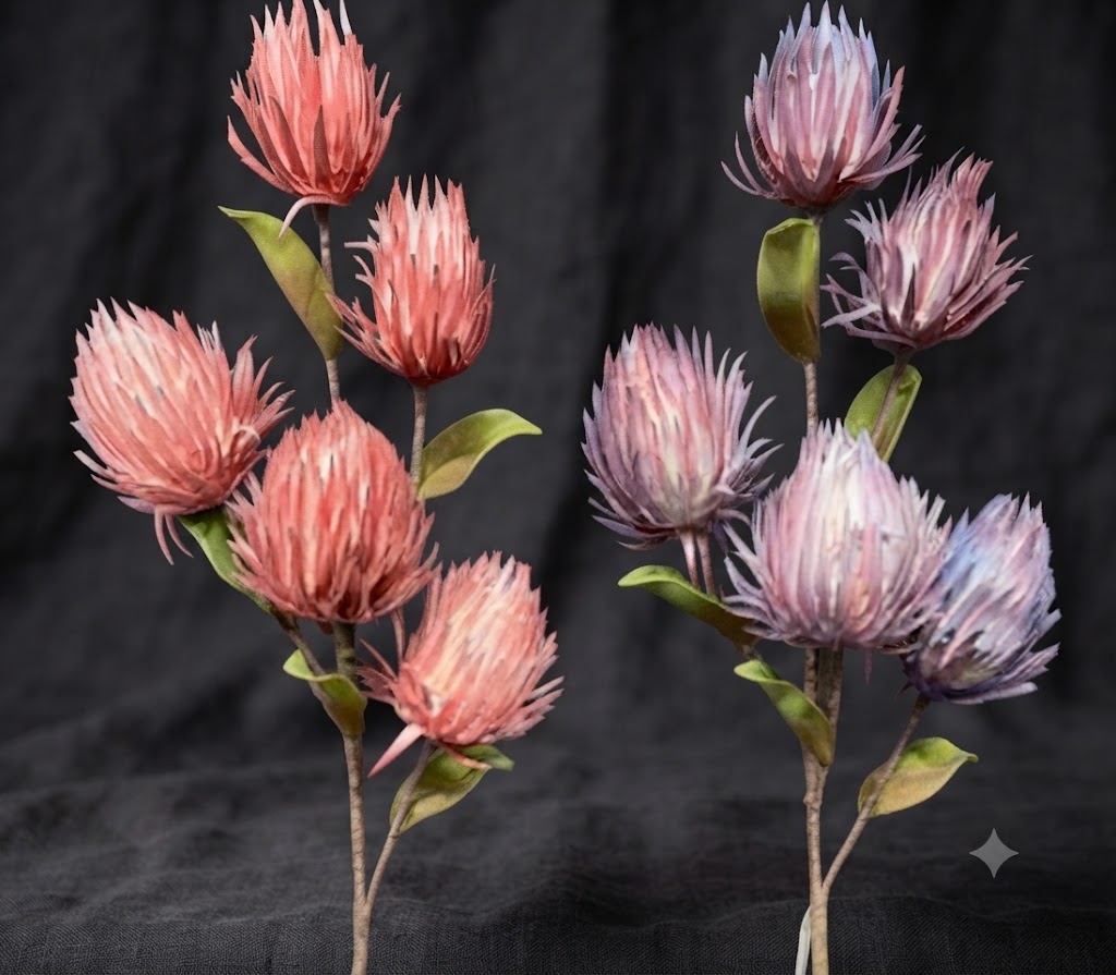 YS1157 ( Premium Protea Thistle Artificial Flower Branch )150PCS CTN