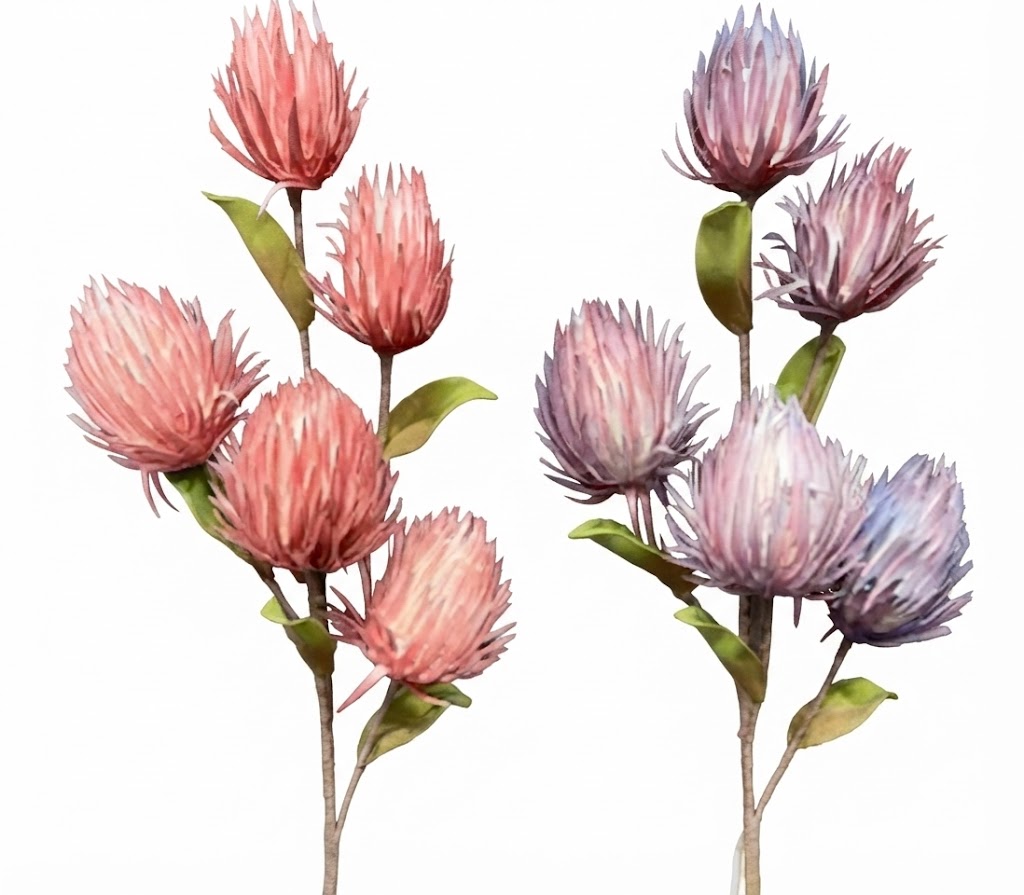 YS1157 ( Premium Protea Thistle Artificial Flower Branch )150PCS CTN - Image 2