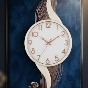 YS1439  ( Elegant Rose Gold Spiral Metal Wall Clock )  8PCS CTN