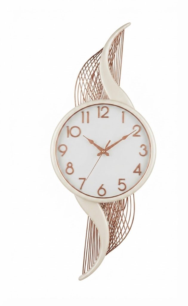 YS1439 ( Elegant Rose Gold Spiral Metal Wall Clock ) 8PCS CTN - Image 2