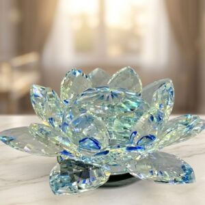 YS1451  ( Premium Crystal Lotus Flower Decorative Showpiece )