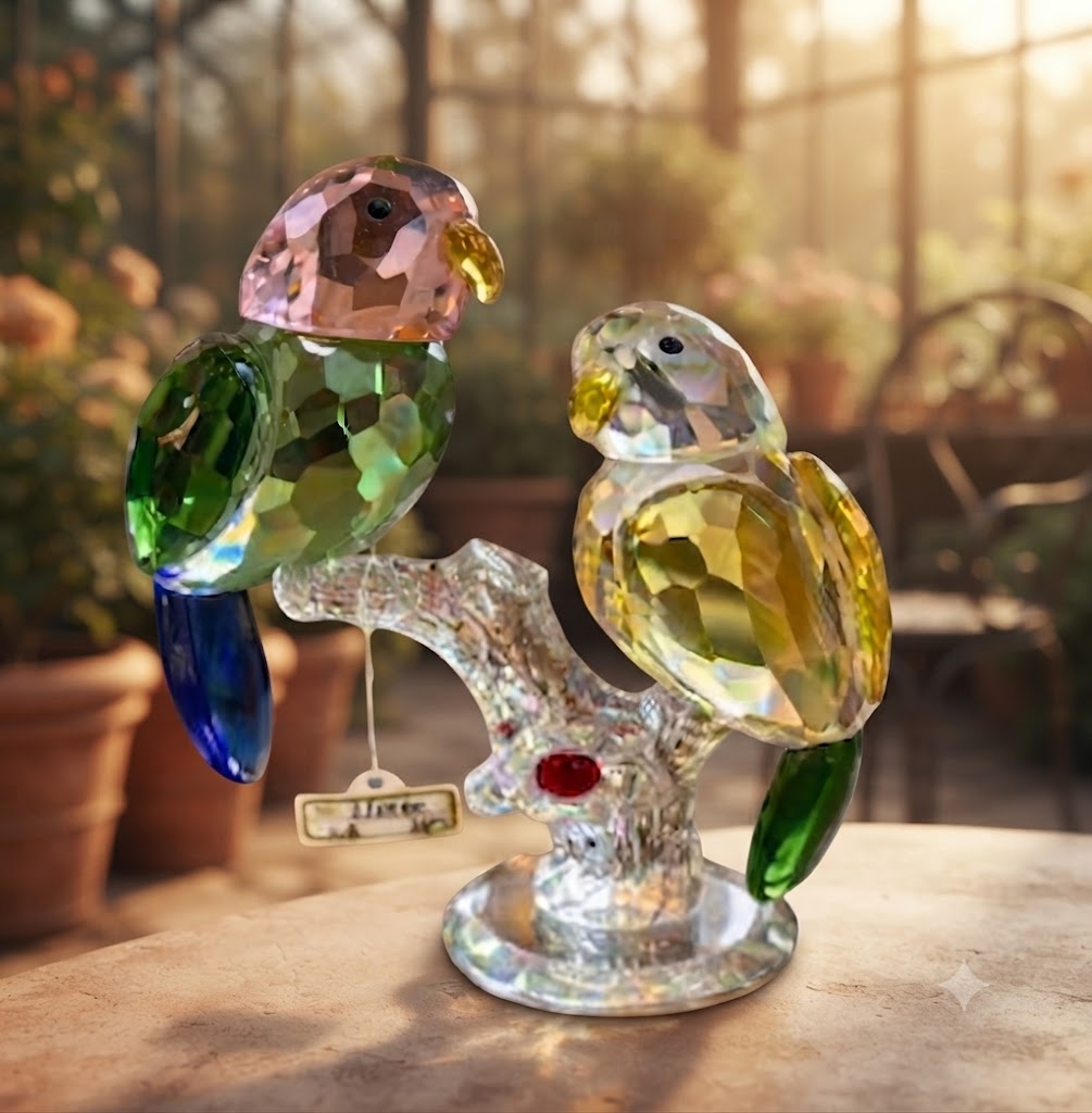 YS1456 ( Luxury Crystal Love Birds Showpiece ) ( Pcs CTN-12 )